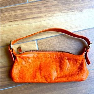Express mini shoulder bag in orange